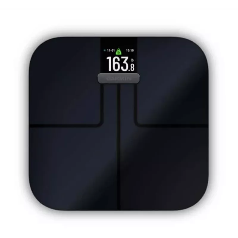 Garmin Index S2 Smart Scale Schwarz mit Wi-Fi, Körperzusammensetzung, 16 Benutzerprofile
