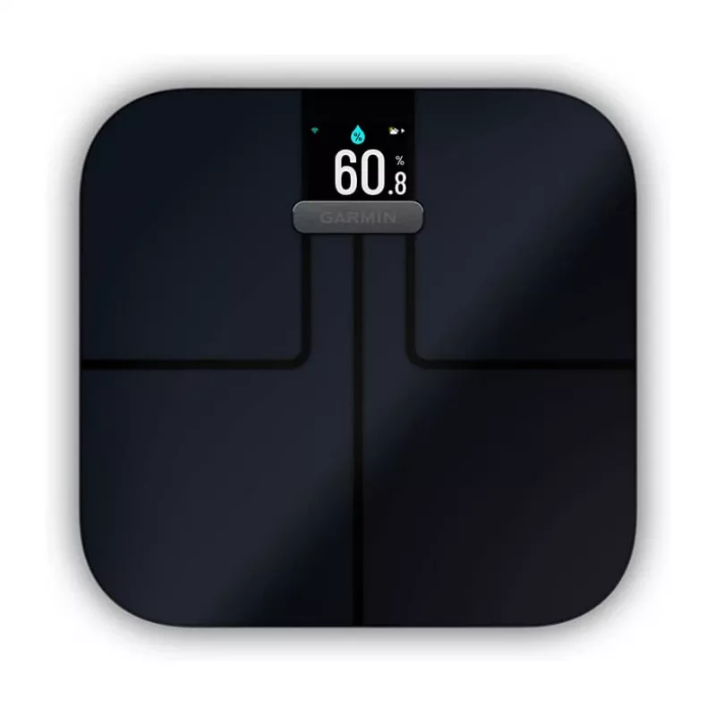Garmin Index S2 Smart Scale Schwarz mit Wi-Fi, Körperzusammensetzung, 16 Benutzerprofile