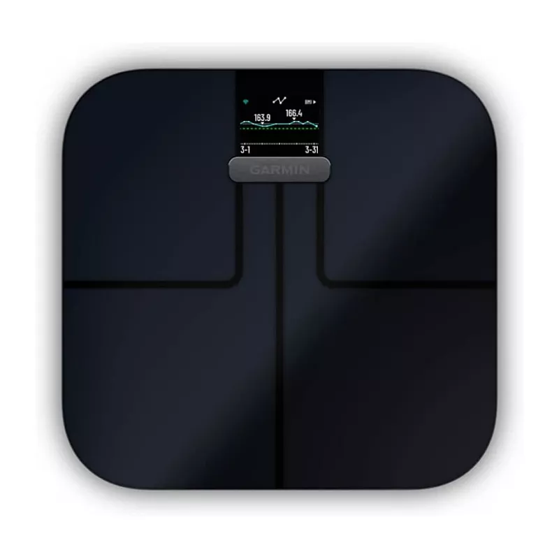 Garmin Index S2 Smart Scale Schwarz mit Wi-Fi, Körperzusammensetzung, 16 Benutzerprofile