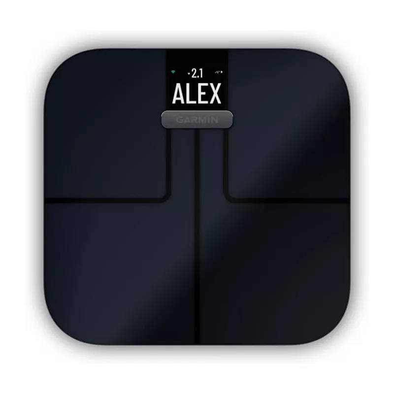 Garmin Index S2 Smart Scale Schwarz mit Wi-Fi, Körperzusammensetzung, 16 Benutzerprofile