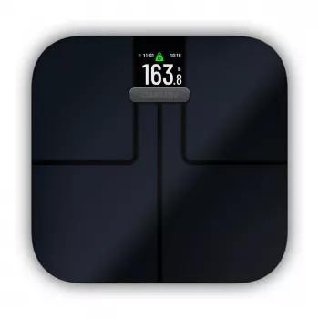 Garmin Index S2 Smart Scale Schwarz mit Wi-Fi, Körperzusammensetzung, 16 Benutzerprofile