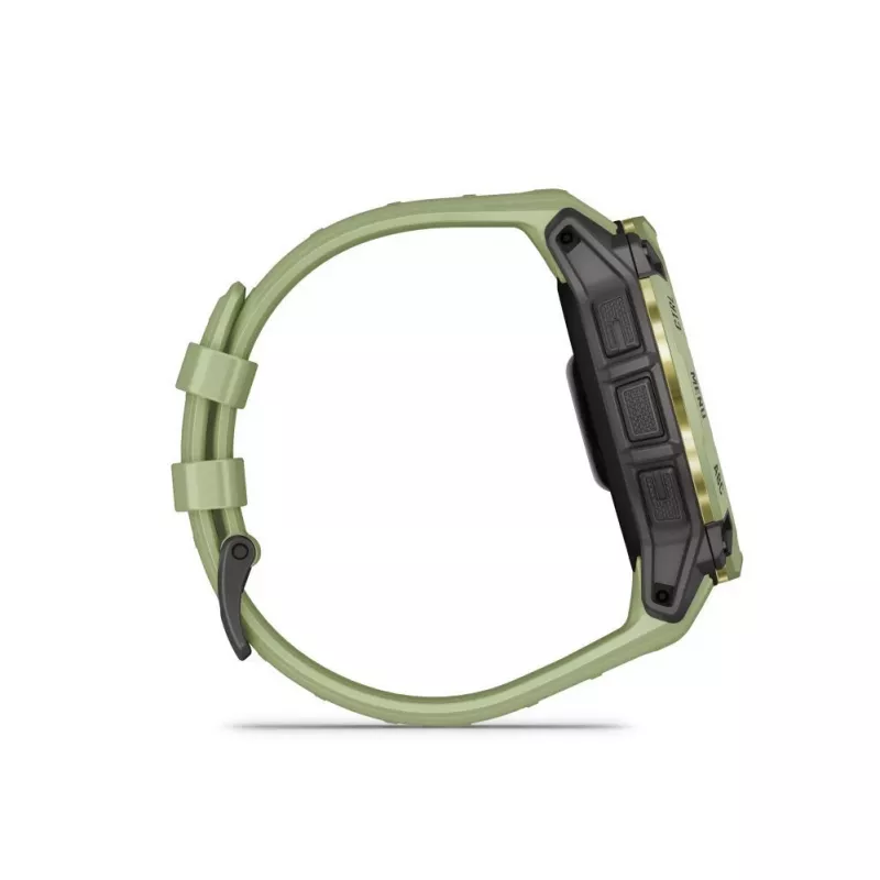 Garmin Instinct 3 50mm AMOLED Fern Green Smartwatch mit fern green Silikonarmband