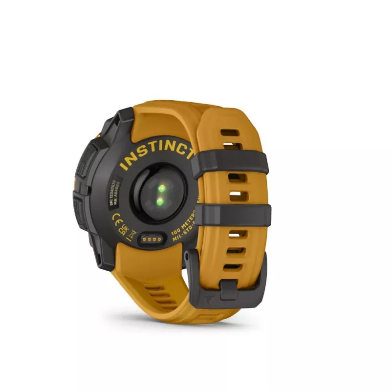 Garmin Instinct 3 Solar 45mm GPS Smartwatch Sunburst mit Sunburst/Grau Armband