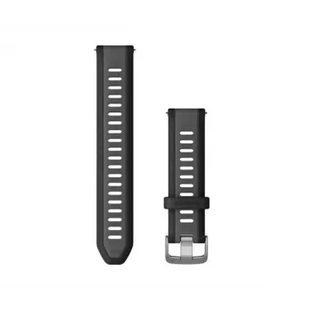 Garmin Quick Release Silikon-Armband 20 mm Schwarz/Schiefergrau 010-11251-AG