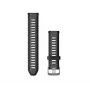 Garmin Quick Release Silikon-Armband 20 mm Schwarz/Schiefergrau 010-11251-AG