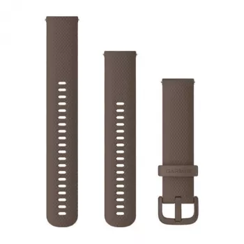Garmin QuickFit 20 mm Silikon-Armband in Kakaobraun