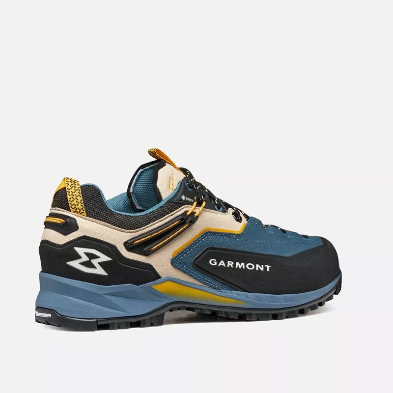 Garmont Akron GTX Approach Schuhe Herren Fin Blue/Citrus Orange Größe 44.5