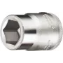 GEDORE 3/4 Zoll Antrieb 30 mm Sechskant-Steckschlüssel, 6-Kant, DIN 3124, ISO 2725-1, Mattverchromt 6270700
