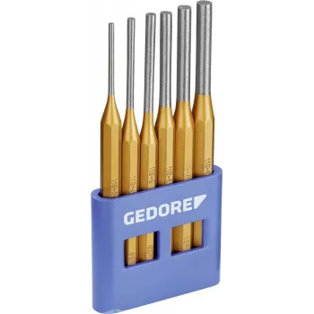 GEDORE 6-teiliges Durchtreiber-Set mit PVC-Halter, DIN 6450, Chrom-Vanadium-Stahl, brüniert 8757670