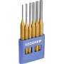 GEDORE 6-teiliges Durchtreiber-Set mit PVC-Halter, DIN 6450, Chrom-Vanadium-Stahl, brüniert 8757670