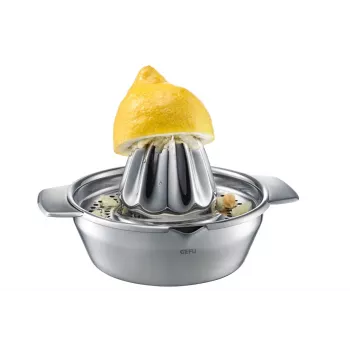 GEFU Zitruspresse LEMON Elektrische Zitruspresse 100 W Gebürsteter Edelstahl