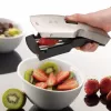 GEFU Japanischer Hobel TARI® Mandoline V-Messer-Hobel mit 3 Einsätzen, deutsches chirurgisches Edelstahl, Schwarz