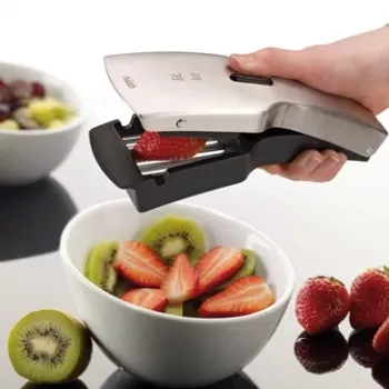 GEFU Japanischer Hobel TARI® Mandoline V-Messer-Hobel mit 3 Einsätzen, deutsches chirurgisches Edelstahl, Schwarz