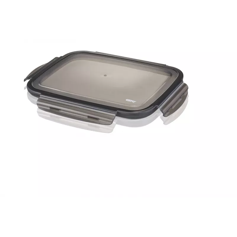 GEFU Preppo Gewürzdosen-Set, 3 Stück, Edelstahl & Glas, je 100 ml, luftdicht, stapelbar, Silber/Transparent