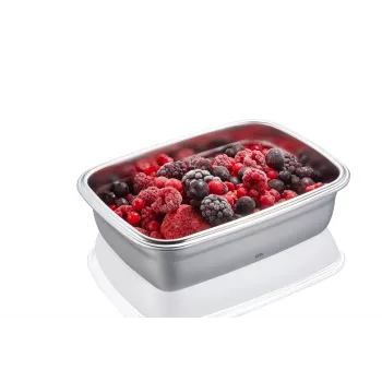 GEFU Preppo Gewürzdosen-Set, 3 Stück, Edelstahl & Glas, je 100 ml, luftdicht, stapelbar, Silber/Transparent