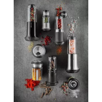 GEFU Salz- und Pfeffermühle X-PLOSION® M Silber