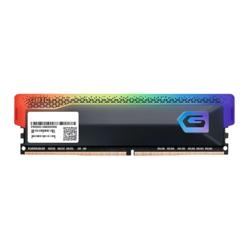 GEIL 16GB DDR4 3600MHz UDIMM RGB Arbeitsspeicher Modul, CL18, PC4-28800, Orion RGB Serie, Schwarzer Heat Spreader