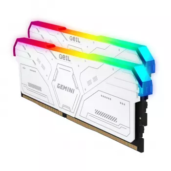 Geil Gemini RGB 64GB Kit (2x32GB) 6000MHz DDR5 Desktop-Gaming-Arbeitsspeicher - Weiß