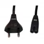 GEMBIRD Cablexpert PC-184-VDE Netzkabel, C7, VDE-geprüft, Schwarz, 1,8 m