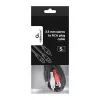 Gembird CCA-458-5M Audiokabel 3,5mm Klinke auf 2x RCA Stecker-Stecker 5m