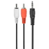 Gembird CCA-458-5M Audiokabel 3,5mm Klinke auf 2x RCA Stecker-Stecker 5m
