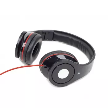 Gembird Detroit Kabelgebundenes Over-Ear-Headset mit Bügelmikrofon, Schwarz