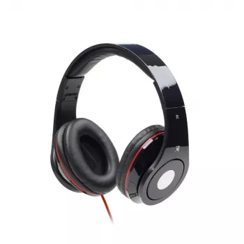 Gembird Detroit Kabelgebundenes Over-Ear-Headset mit Bügelmikrofon, Schwarz