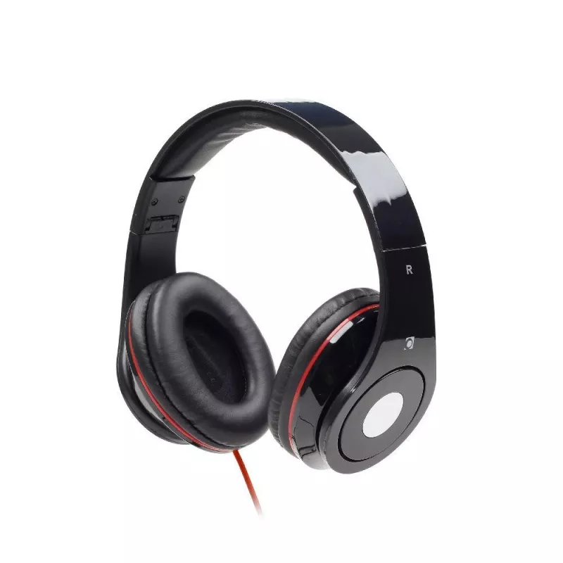 Gembird Detroit Kabelgebundenes Over-Ear-Headset mit Bügelmikrofon, Schwarz