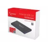 Gembird EE2-U2S-5 Externes USB 2.0 Gehäuse für 2,5 inch SATA HDD/SSD, Aluminium, Schwarz