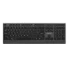 Gembird KB-MCH-06-CYRL Schlanke kabelgebundene Multimedia-Tastatur mit Typ-C-Adapter, kyrillisches Layout, Schwarz