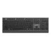 Gembird KB-MCH-06 Slim Kabelgebundene Multimedia-Tastatur mit Type-C-Adapter, US-Layout, Schwarz