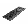 Gembird KB-MCH-06 Slim Kabelgebundene Multimedia-Tastatur mit Type-C-Adapter, US-Layout, Schwarz