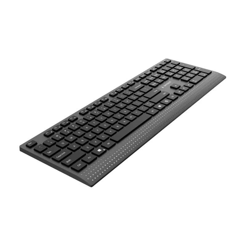 Gembird KB-MCH-06 Slim Kabelgebundene Multimedia-Tastatur mit Type-C-Adapter, US-Layout, Schwarz