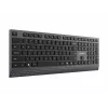 Gembird KB-MCH-06 Slim Kabelgebundene Multimedia-Tastatur mit Type-C-Adapter, US-Layout, Schwarz
