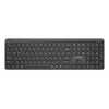 Gembird KB-WPS-03-CYRL Dual-Mode Slim Wireless Keyboard (2.4G + BT), Russisches/Kyrillisches Layout, Schwarz