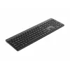 Gembird KB-WPS-03-CYRL Dual-Mode Slim Wireless Keyboard (2.4G + BT), Russisches/Kyrillisches Layout, Schwarz