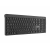 Gembird KB-WPS-03-CYRL Dual-Mode Slim Wireless Keyboard (2.4G + BT), Russisches/Kyrillisches Layout, Schwarz