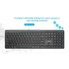 Gembird KB-WPS-03 Dual-Mode Pro-Business Slim Wireless Keyboard, 2.4G + Bluetooth, US Layout, Schwarz