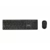GEMBIRD KBS-WCH-04-RU Kabelloses Tastatur- und Maus-Set, Russisches Layout, Schwarz