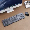GEMBIRD KBS-WCH-04-RU Kabelloses Tastatur- und Maus-Set, Russisches Layout, Schwarz