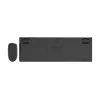 Gembird KBS-WPS-02 Dual-Mode Slim Kabelloses Desktop-Set, 2.4GHz + Bluetooth, US-Layout (Tastatur & Maus)