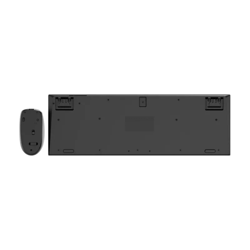 Gembird KBS-WPS-02 Dual-Mode Slim Kabelloses Desktop-Set, 2.4GHz + Bluetooth, US-Layout (Tastatur & Maus)