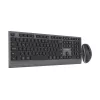 Gembird KBS-WPS-02 Dual-Mode Slim Kabelloses Desktop-Set, 2.4GHz + Bluetooth, US-Layout (Tastatur & Maus)