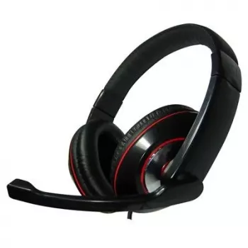 Gembird MHS-001 Stereo-Headset mit Lautstärkeregelung, kabelgebunden, Over-Ear, Schwarz