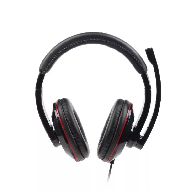 Gembird MHS-001 Stereo-Headset mit Lautstärkeregelung, kabelgebunden, Over-Ear, Schwarz