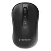 Gembird MUSW2-4B-01 Dual-Mode kabellose Maus (2,4 GHz + Bluetooth 5.0) mit 1600 DPI optischem Sensor, 4 Tasten, beidhändig, Schwarz