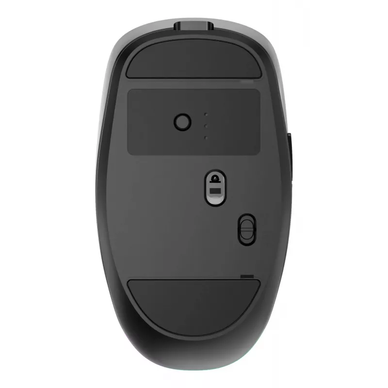 Gembird MUSW2-6B-01 Dual-Mode-Funkmaus, 2,4 GHz + Bluetooth 5.0, 1600 DPI, 6 Tasten, Schwarz