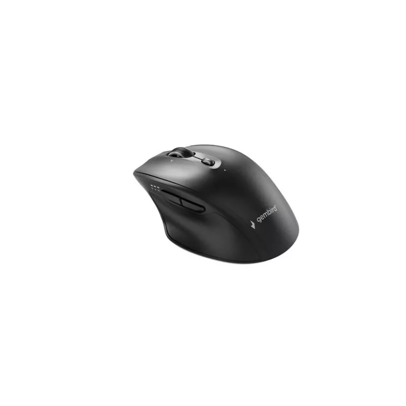Gembird MUSW2-6B-02 Dual-Mode Funkmaus (2.4G + BT), 2400 DPI, 6 Tasten, Schwarz