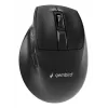 Gembird MUSW3-9B-01 Triple-Mode Kabellose Ergonomische Maus (2,4 GHz + Bluetooth + USB-C), 2400 DPI, 9 Tasten, Schwarz