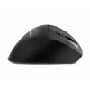 Gembird MUSW3-9B-01 Triple-Mode Kabellose Ergonomische Maus (2,4 GHz + Bluetooth + USB-C), 2400 DPI, 9 Tasten, Schwarz